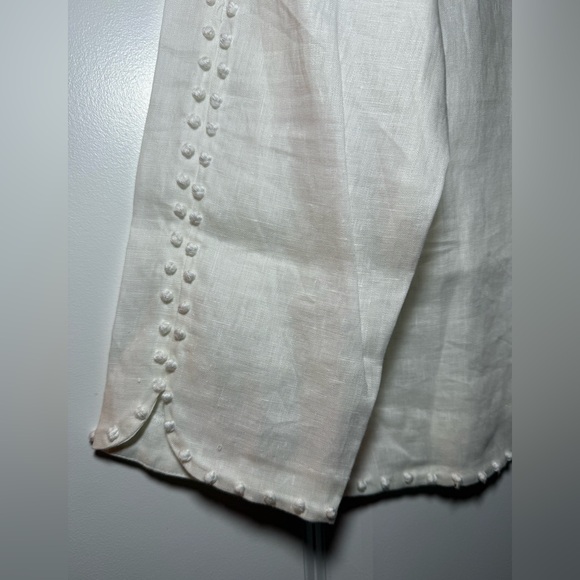 BRAND NEW J CREW white linen blouse women’s size 12 - Picture 4 of 13